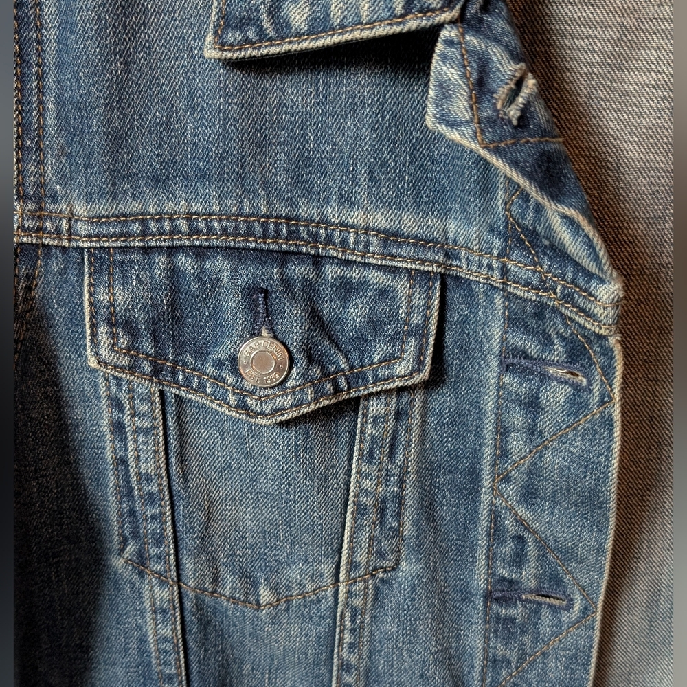 GAP ICON Denim Jean Jacket - Saddle Blue 🧥 - Picture 4 of 13